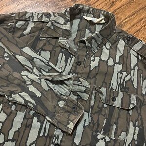 Vtg Sports Afield Men's Sz XL TreBark Camo Button Up Hunting Shirt